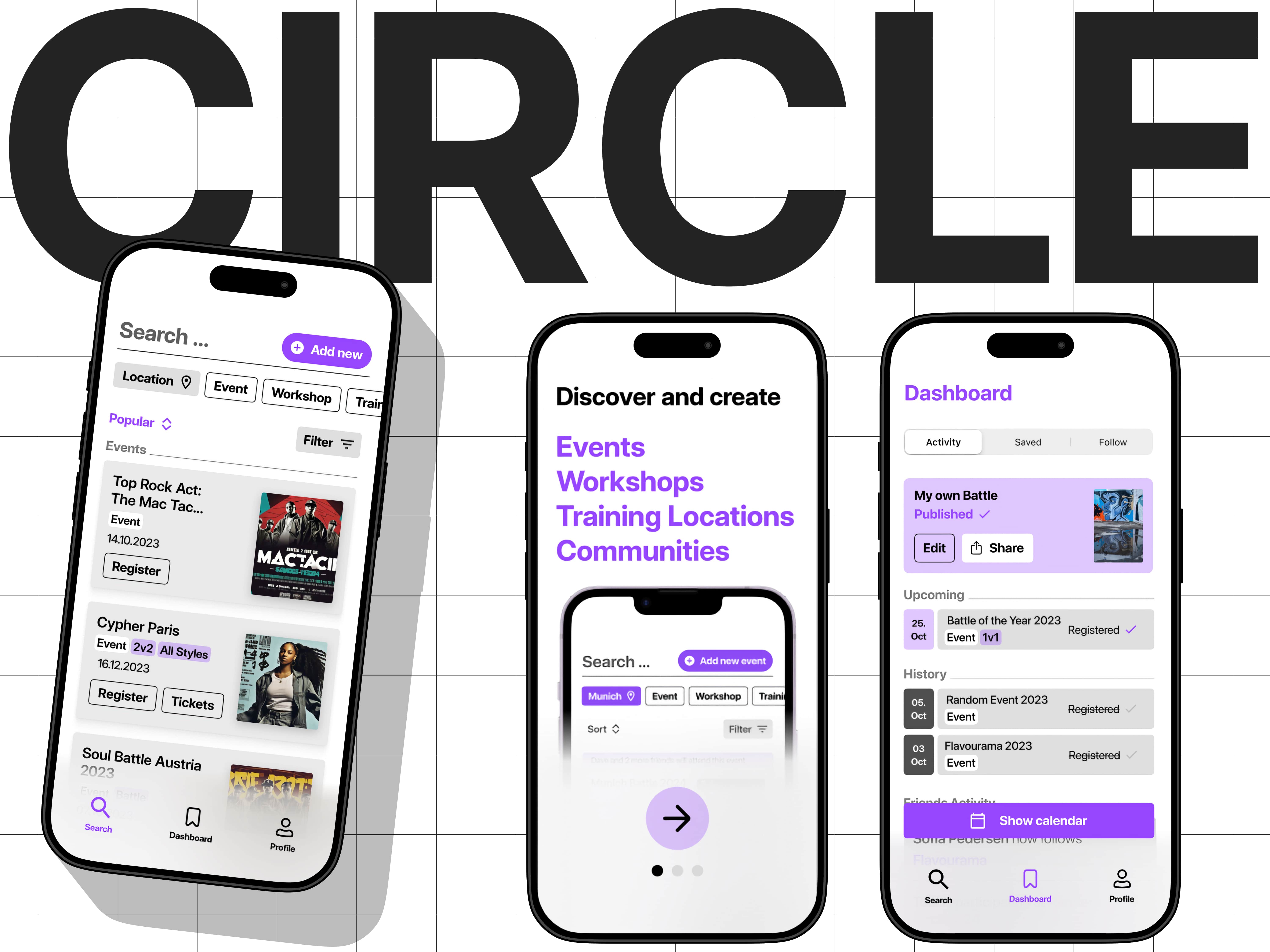CIRCLE app interface