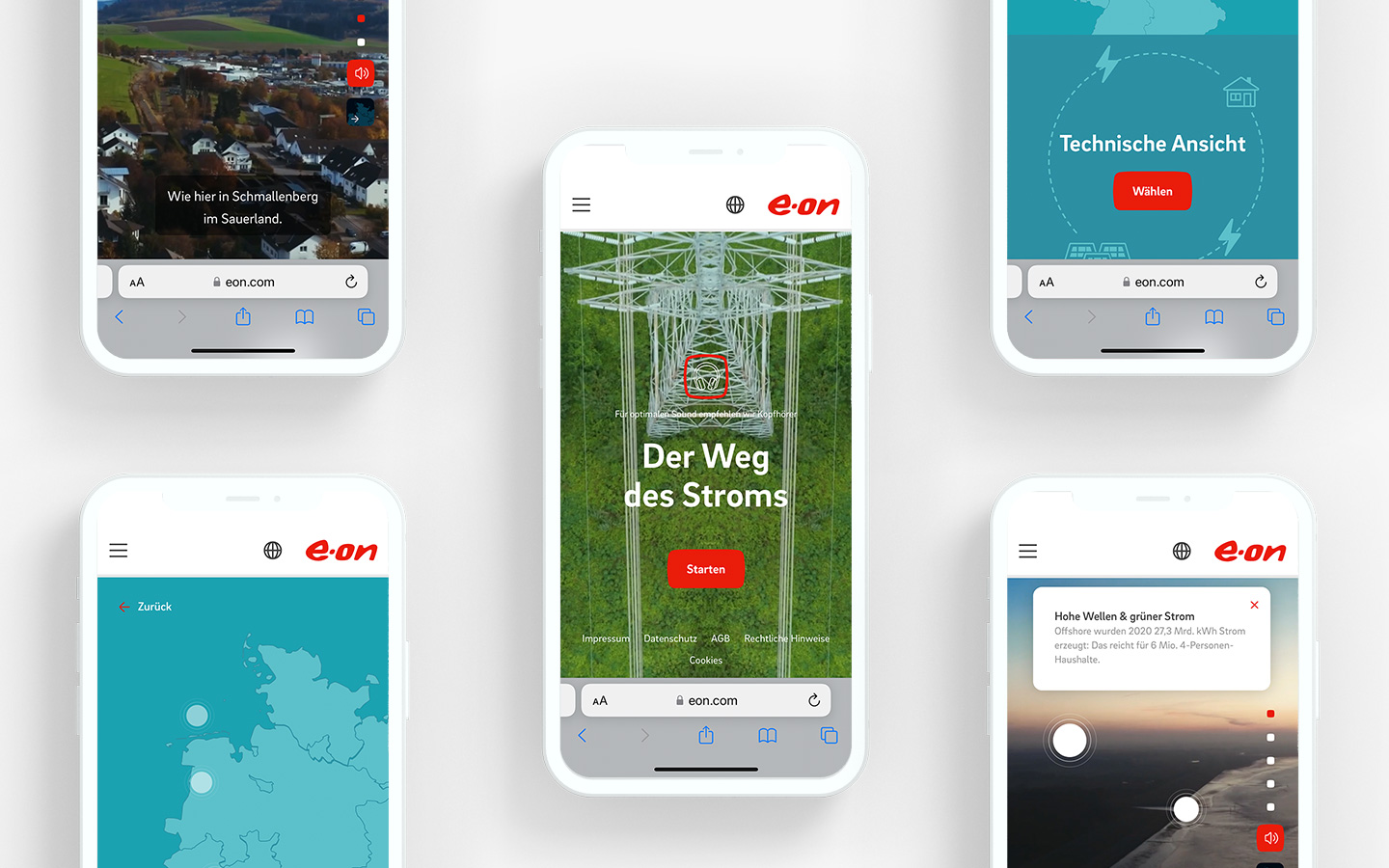 E.ON scrollytelling on mobile devices